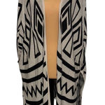 Gibson Latimer  Women's Aztec Geometric Open Front Knit Cardigan - Size‎ L Photo 0