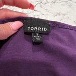 Torrid Purple Off Shoulder Top Plus Size 3 Party Cocktail Photo 2