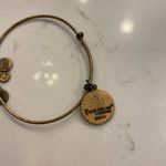 ALEX AND ANI Letter J Monogram Charm Pendant Bangle Bracelet Photo 1