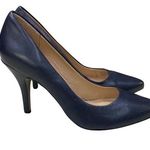 Arturo Chiang  SHOES SZ 8 CLASSIC NAVY BLUE PUMPS HIGH HEELS 3.5" HEEL Photo 0