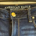 American Eagle  | Dark Wash “Skinny” Cuffed Jeans Size 10 Regular Photo 2