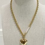 Coach  Gold Heart Charm Necklace NWT Photo 1