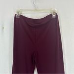 Forever 21 Wide Leg Flare Stretch Casual Pants Women’s Large Maroon Photo 8