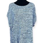 Gap Women's Marled Sleeveless Sweater Crew Neck Size XL Blue White 100% cotton Photo 1