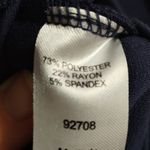 Woman Within  Size 14W Navy Blue Pull On Stretch Lounge Comfort Pants w Pockets Photo 3