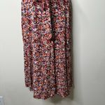 American Eagle  Multicolor Floral One Shoulder Belted Midi Dress XS Photo 3