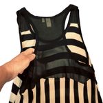 14th & Union  racerback tank top black tan stripes size small lightweight Photo 6
