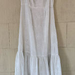 Lulus  White Eyelet Midi Dress Photo 0
