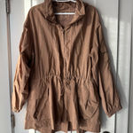 All In Motion Women’s Cinched Waist Wind/Waterproof Jacket Size XL in Taupe Photo 0
