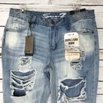 Seven7 💛 Worn & Torn Girlfriend Jeans Light Wash 6 Photo 2