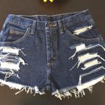 Wrangler Vintage Custom Distressed Jean Shorts Photo 0