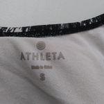 Athleta  Black White Print Racer Back Athletic Sports Bra Size Small Photo 3
