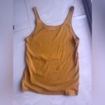 Eileen Fisher  Tank Top  Stretch Organic Cotton Jersey Scoop Neck Orange USA L Photo 2