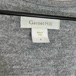 Garnet Hill Merino Wool Women’s Short Sleeve Kangaroo Pocket Dress Grey Small Photo 4