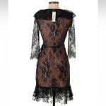 Francesca’s Collections Black Kaylee Lace Wrap Dress Size XXS NWT Photo 4