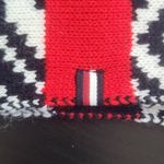 Tommy Hilfiger  Black and Red Knit Scarf NWOT One Size Preppy Winter Scarf Photo 5
