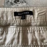 Ellen Tracy  Womens Cream 100% Linen Midi Skirt Size 12 With Side Zipper Photo 3