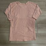Holding Horses  Anthropologie Pink Cocoon Sweatshirt Textured Dress Size S Photo 7