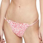 Topshop Women's Pink Floral Ditsy High Leg String Bikini Swim Bottoms sz 6 Photo 0