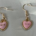 Valentines Heart Earrings Pink Photo 1