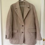 & Other Stories & Other Stories Beige Oatmeal Oversized Wool Blazer Size 12 Photo 4