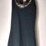 Beautiful M Racerback Embellished Stretch Halter Mini Dress in Black Gold Size M Photo 0