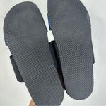 Helmut Lang  Women’s Size 37/US 7 Black Blue Python Open Toe Slide Sandals Photo 3