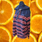 L.L. Bean Red and Blue Striped Hoodie Long Sleeve Tee‎ Size Large Photo 8