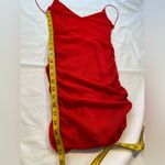 Luvalot NWT,  Red Mini Dress, ruching at sides and back, sparkle, body con size 6 Photo 5