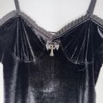 Vamp Goth Lace Velvet Bustier Dress Sleeveless Size XL Photo 3