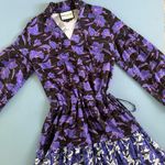 Snow Xue GAO New York Purple Floral Long Sleeve Doll Dress Photo 5