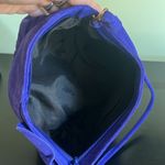 Unbranded Genuine Suede Leather Crossbody Purple Photo 3