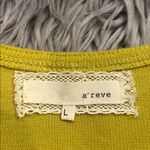 A’Reve soft brushed cardigan with tiered lace trim L Green Size L Photo 3