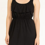 Simple & Cute Black Ruffle Top Dress Photo 0