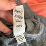 Athleta | 2-In-1 Gray Racerback Tank w/Built In Neon Orange Sports Bra S Photo 3