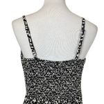 Old Navy  Cami Dress Smocked Linen Blend Adjustable Leopard Print Women’s Large Photo 7