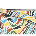 Fendi  X Sarah Coleman Multicolor Vitello Vertigo Zucca Horizontal Box Bag Clutch Photo 0