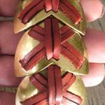 Giles & Brothers brass & leather bracelet. Mint! Photo 2