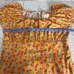 Caroline Constas Calla Mini Dress Floral Off The Shoulder Women’s M Orange Size M Photo 6