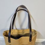Portland Leather Goods Medium Tote in Marigold Tan Handles Unicorn‎ Photo 2