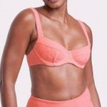 Victoria's Secret NWT  Pink Terry bustier style bathing suit swim top spring Photo 0