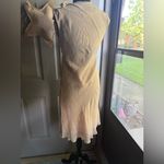 Vintage Max Studio nude silk sheath midi dress, size medium Tan Photo 6