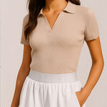 YYV White shorts | Size S | Athletic Tennis Running w/ Built Photo 0