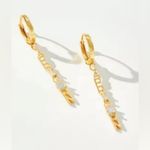 Anthropologie Crystal Zodiac Charm Huggie Earrings Capricorn Photo 1