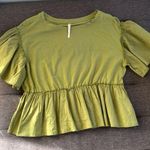 Anthropologie ruffle detail shirt. Size M Photo 0