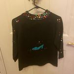 PBJ Sport vintage cardigan with beaded shoes size M Black Size M Photo 9