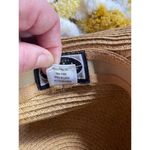 Scala Vintage Style Sun Hat With Black Ribbon Bow Handmade Paper Straw Women One Photo 7