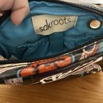 Sakroots  Travel Cosmetic Bag Make-up zipper Black River Peace Coated Canvas Photo 3