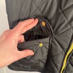 st. john's bay  Black Quilted Mid-weight Vest Gold Accents Women’s Size Medium Photo 4