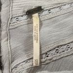 Free People Long puff sleeves Oversize Cropped Boho blouse Tan/Cream size XS Photo 8